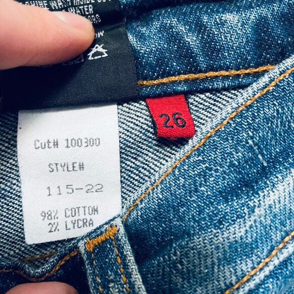 Red Engine distressed flare jeans - Picture 7 of 10